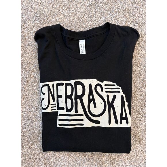 Bella + Canvas Nebraska Graphic Tee – Black – Size M – 100% Cotton - Picture 8 of 10